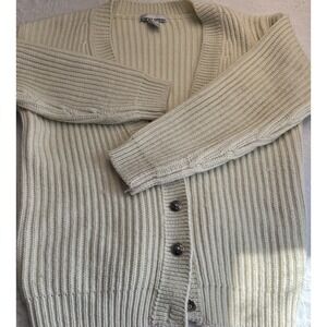 VTG Cara Soho Chunky‎ SM Cardigan Wool Blend Long Sl grannycore Retro